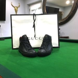 Men's Gucci Black High-top Appliques Sneakers